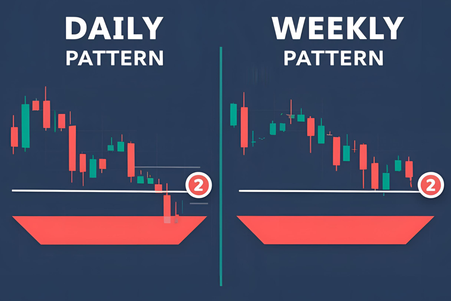 daily vs weekly chart patterns